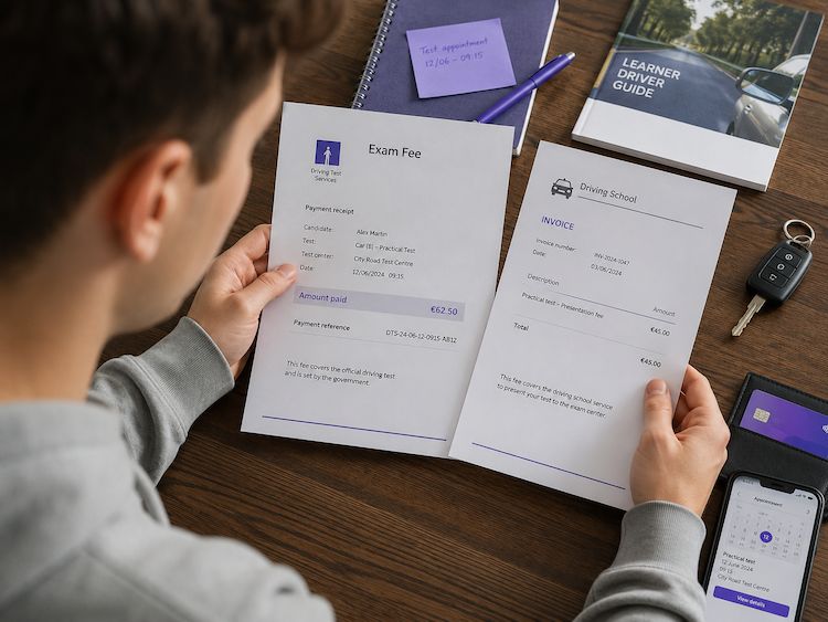 Amtliche Prüfungsgebühr vs. Vorstellungsgebühr der Fahrschule